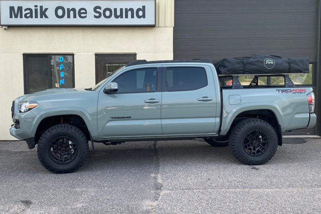 Toyota 2023 Tacoma with professional window tint in North Bay